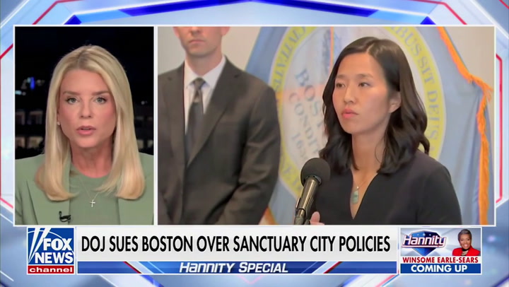 The attorney general suggested Boston Mayor Michelle Wu is somehow responsible for an alleged crime that occurred 100 miles outside city limits.