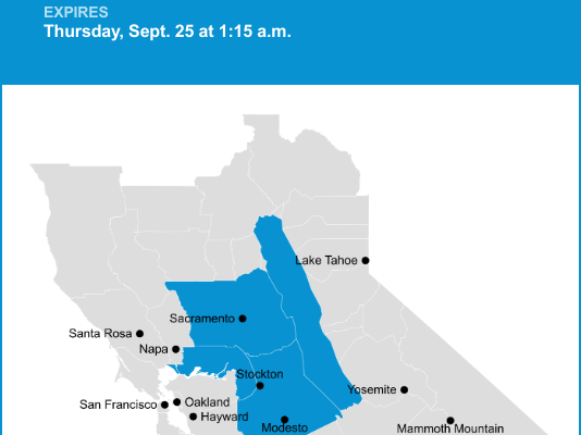 Pea-sized hail foreseen with thunderstorms to hit Delta Thursday — gusts to hit 30 mph – The Mercury News