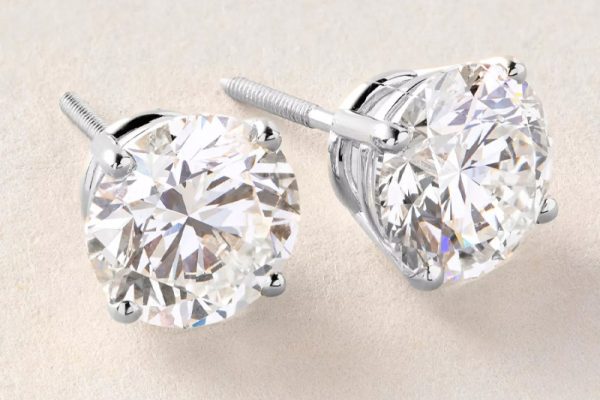 ShopHQ has a pair of 14K white-gold diamond stud earrings on sale for only $200