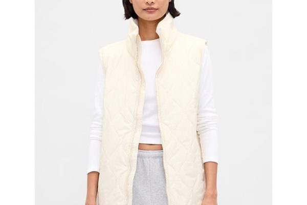 Gap is selling a $98 lightweight puffer vest in four colors for just $52