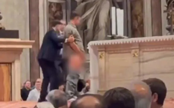 Pope ‘appalled’ after man urinates on his altar