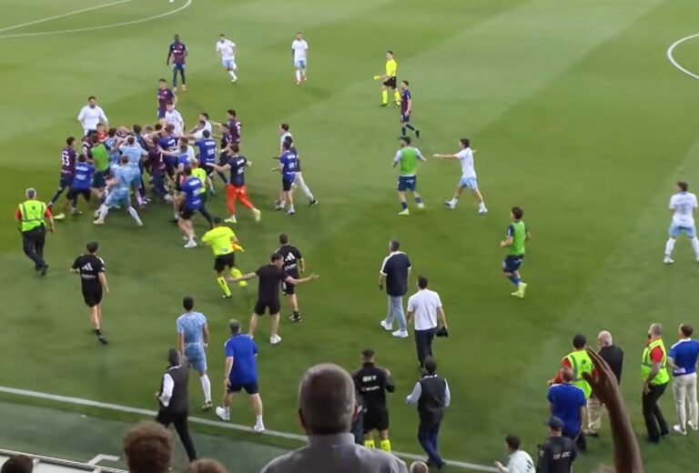 Zaragoza goalkeeper given 13-game ban after derby punch provoked brawl
